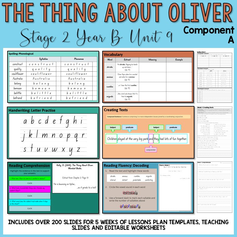 Stage 2 | Unit 9 - 'The Thing About Oliver' | Component A