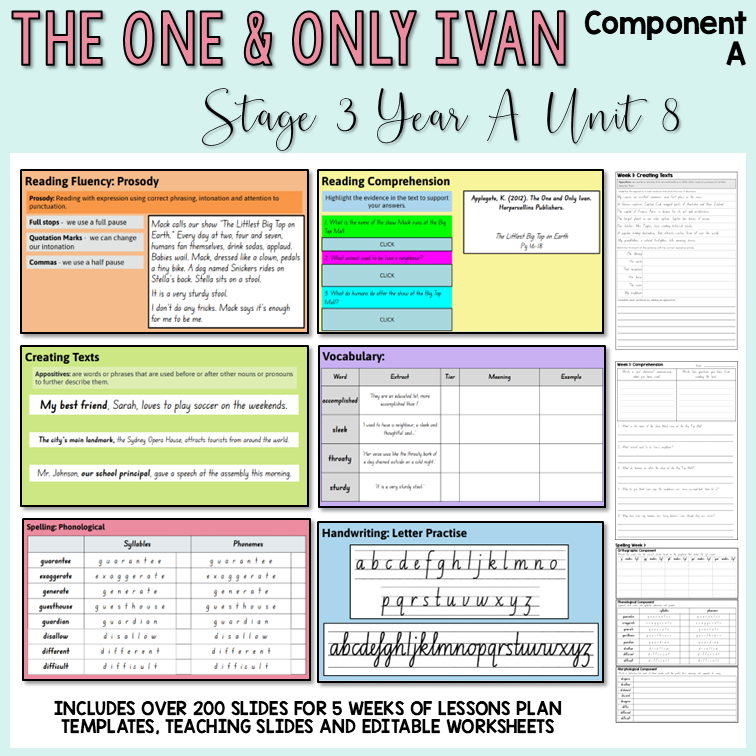 Stage 3 | Unit 8 - 'The One and Only Ivan' | Component A