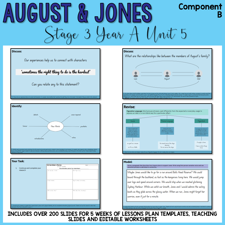 Stage 3 | Unit 5 'August & Jones' 1 | BUNDLE