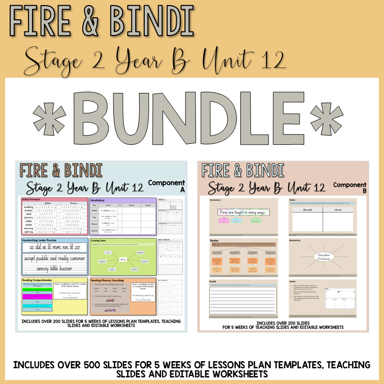 Stage 2 | Unit 12 - 'Fire & Bindi' | BUNDLE – Classroom Ready Resources