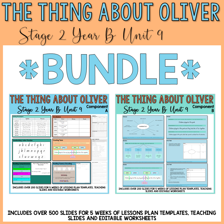 Stage 2 | Unit 9 - 'The Thing About Oliver' | BUNDLE