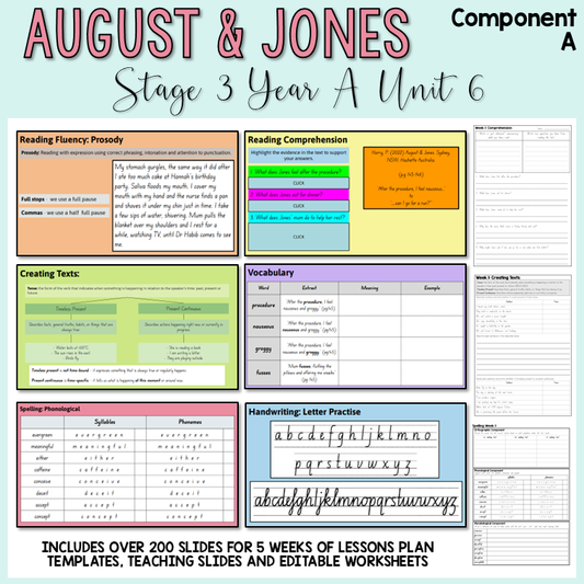 Stage 3 | Unit 6 - 'August & Jones' 2 | Component A