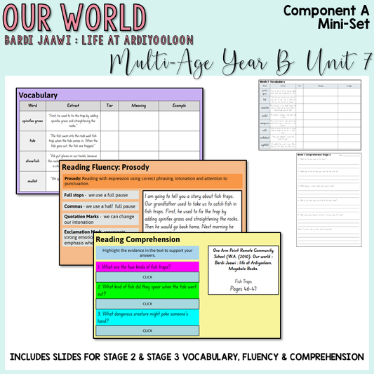 Multi-Age | Year B | Unit 7 - 'Our World' | Component A - MINI SET