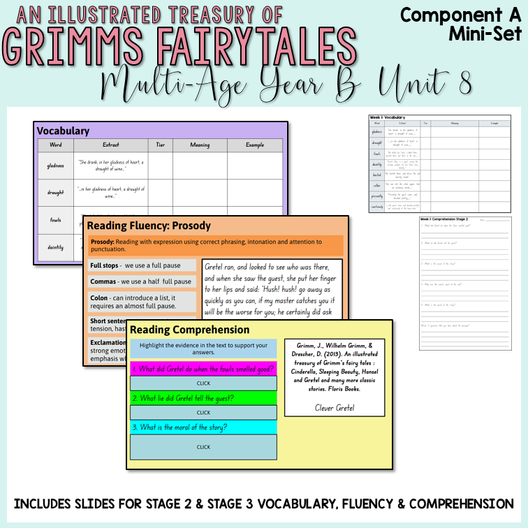 Multi-Age | Year B | Unit 8 - 'Grimms Fairy Tales' | Component A - MINI SET
