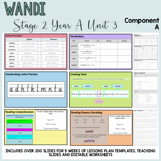 Stage 2 | Unit 3 - 'Wandi' | Component A