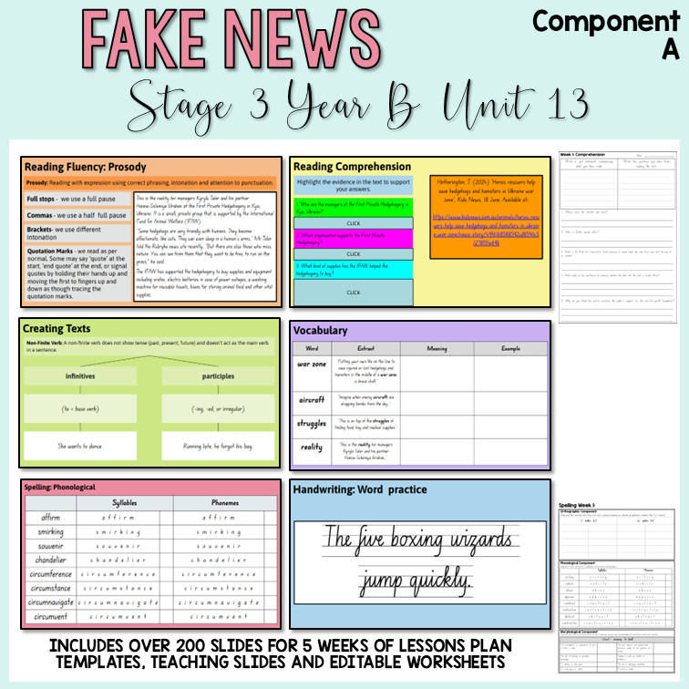 Stage 3 | Unit 13 - 'Fake News' | BUNDLE
