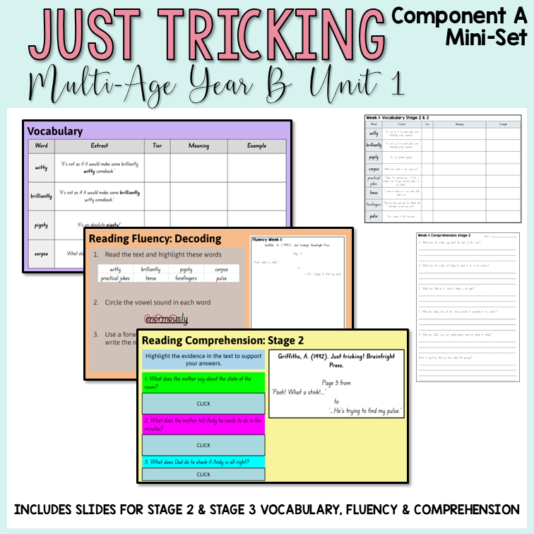 Multi-Age | Year B | Unit 1 - 'Just Tricking' | Component A - MINI SET