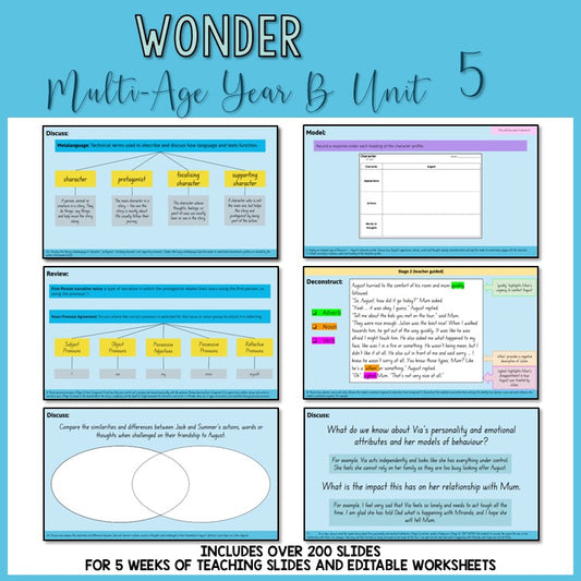 Multi-Age Year B | Unit 5 'Wonder' 1 | Component B