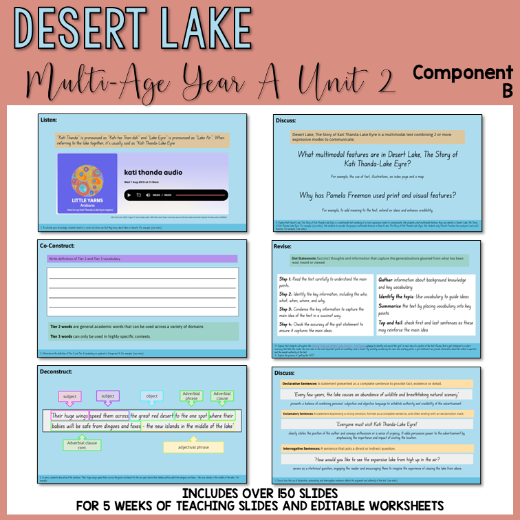 Multi-Age | Year A | Unit 2 - 'Desert Lake' | Component B