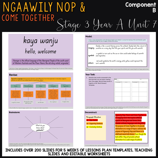 Stage 3 | Unit 7 'Ngaawily Nop' | Component B