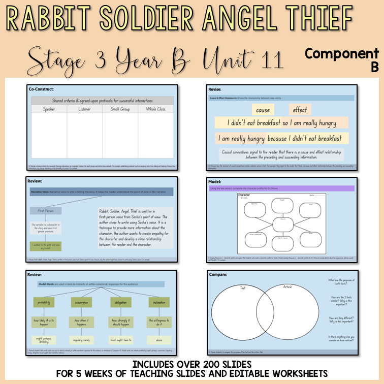 Stage 3 | Unit 11 - 'Rabbit Soldier Angel Thief' | Component B ...