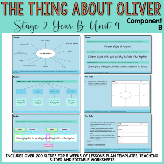 Stage 2 | Unit 9 - 'The Thing About Oliver' | Component B