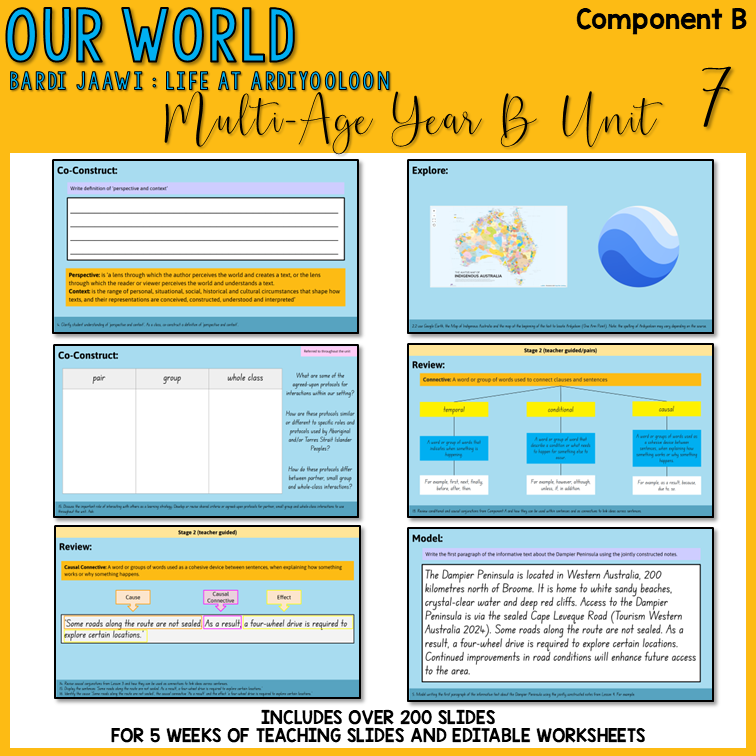 Multi-Age Year B | Unit 7 'Our World' | Component B