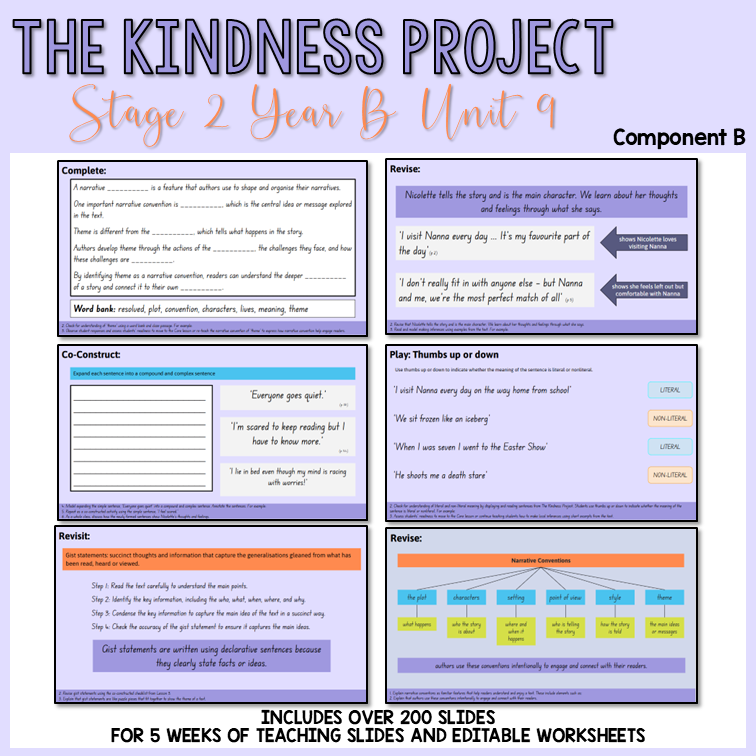 Stage 2 | 'The Kindness Project' | Component B