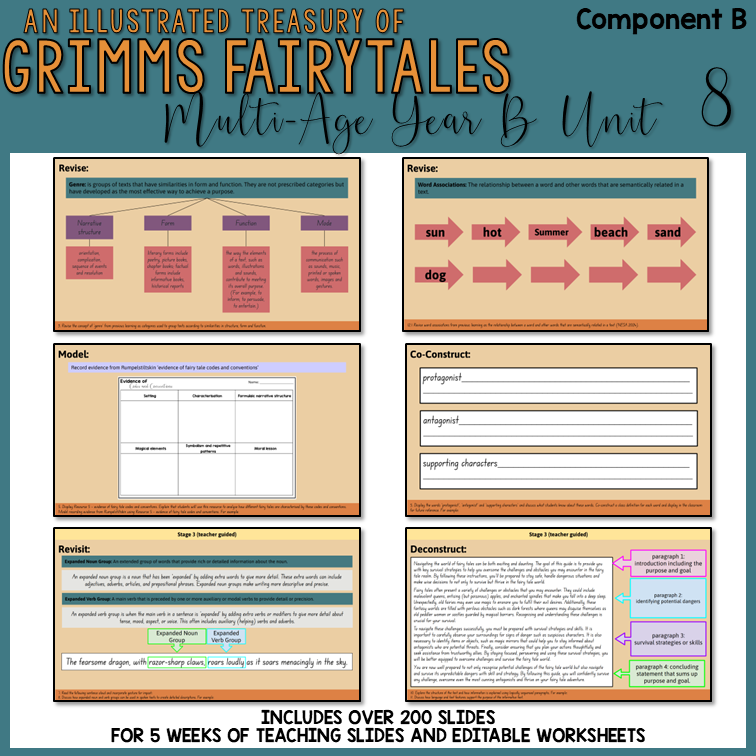 Multi-Age Year B | Unit 8 'Grimm’s Fairy Tales’ | Component B