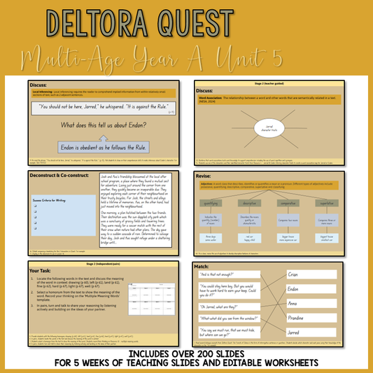 Multi-Age Year A | Unit 5 'Deltora Quest' | Component B