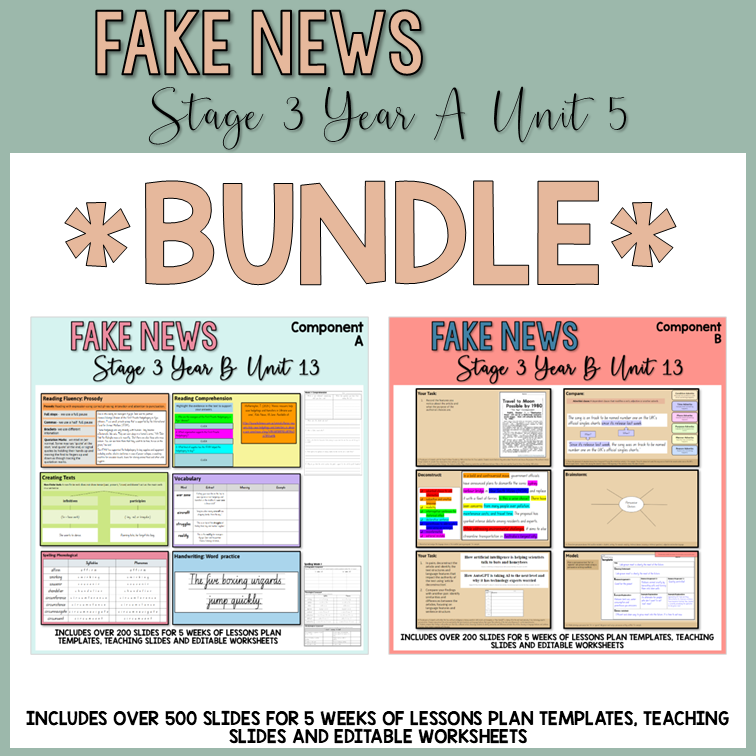 Stage 3 | Unit 13 - 'Fake News' | BUNDLE