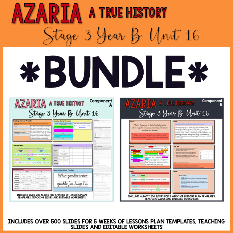 Stage 3 | Unit 16 'Azaria: A True History' | BUNDLE