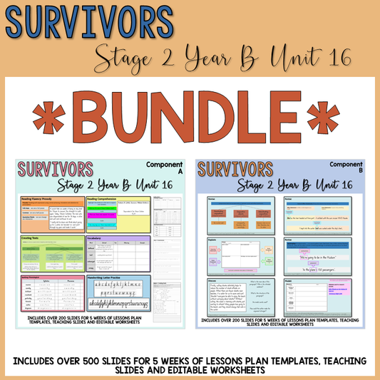 Stage 2 | Unit 16 - 'Survivors: Inspiring True Stories of Survival' | BUNDLE