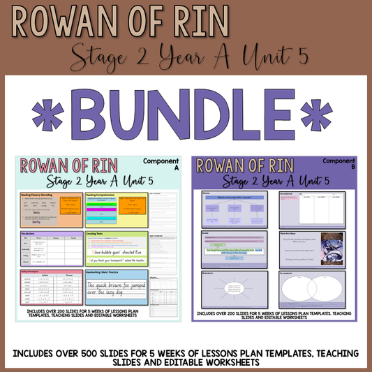 Stage 2 | Unit 5 - 'Rowan of Rin' | BUNDLE
