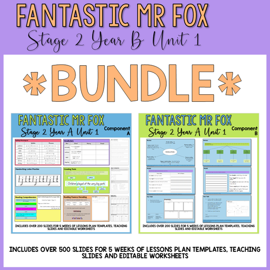 Stage 2 | Unit 1 - 'Fantastic Mr Fox' | BUNDLE